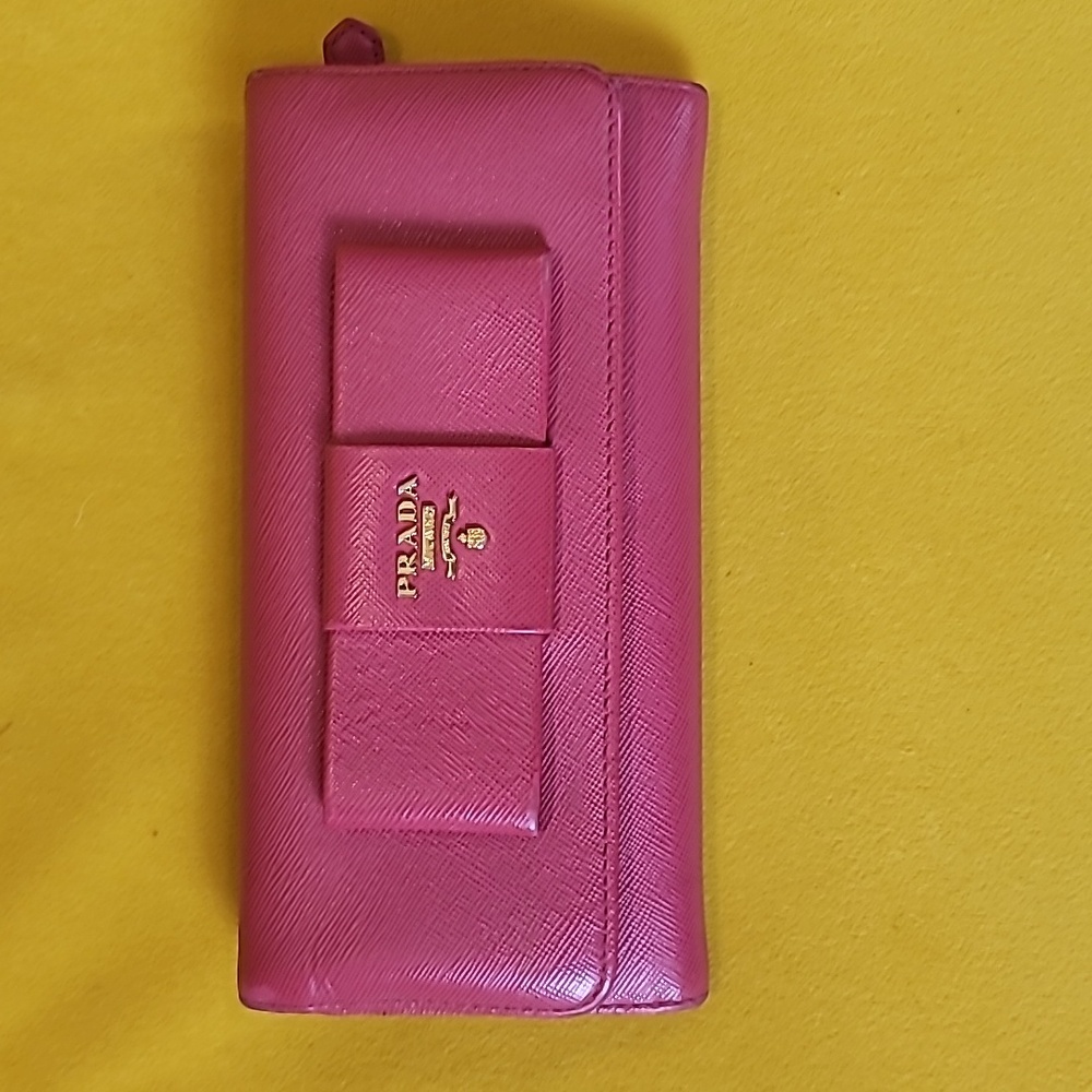 Pink Prada wallet